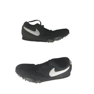 Nike Track Spikes 5.5‎ Black White Vintage 90s Running Shoes 107013-011